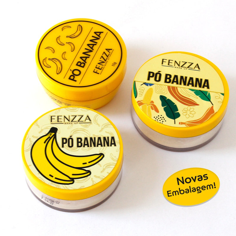 Pó Banana Fixador Translúcido Finalizador Fenzza