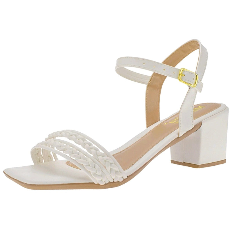 Sandalia Alba - Elegância e Conforto - Branco