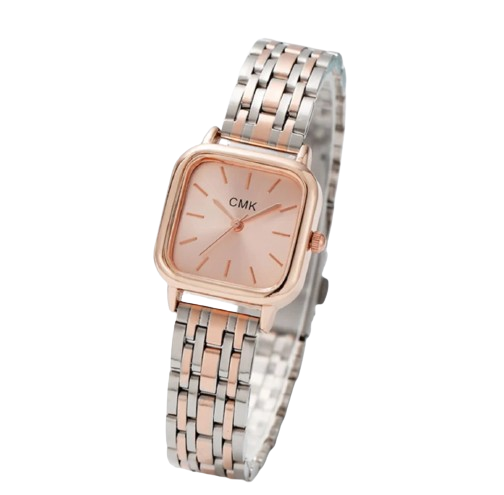 Relógio Filadélfia CMK - Elegância em Rose Gold e Prata